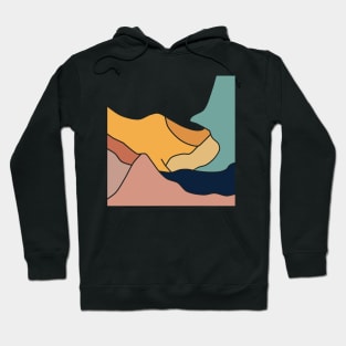 Abstract flat art - the colourful desert Hoodie